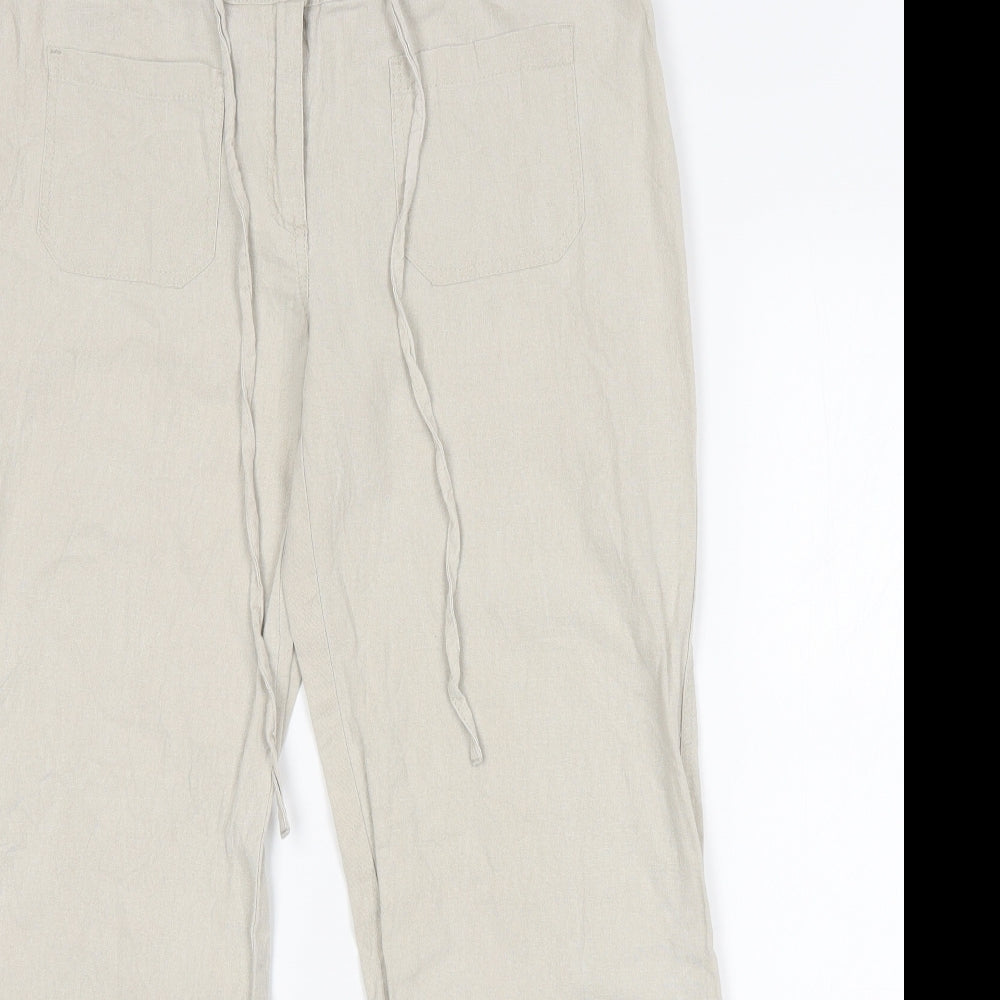 Papaya Womens Grey   Cargo Trousers Size 12 L30 in