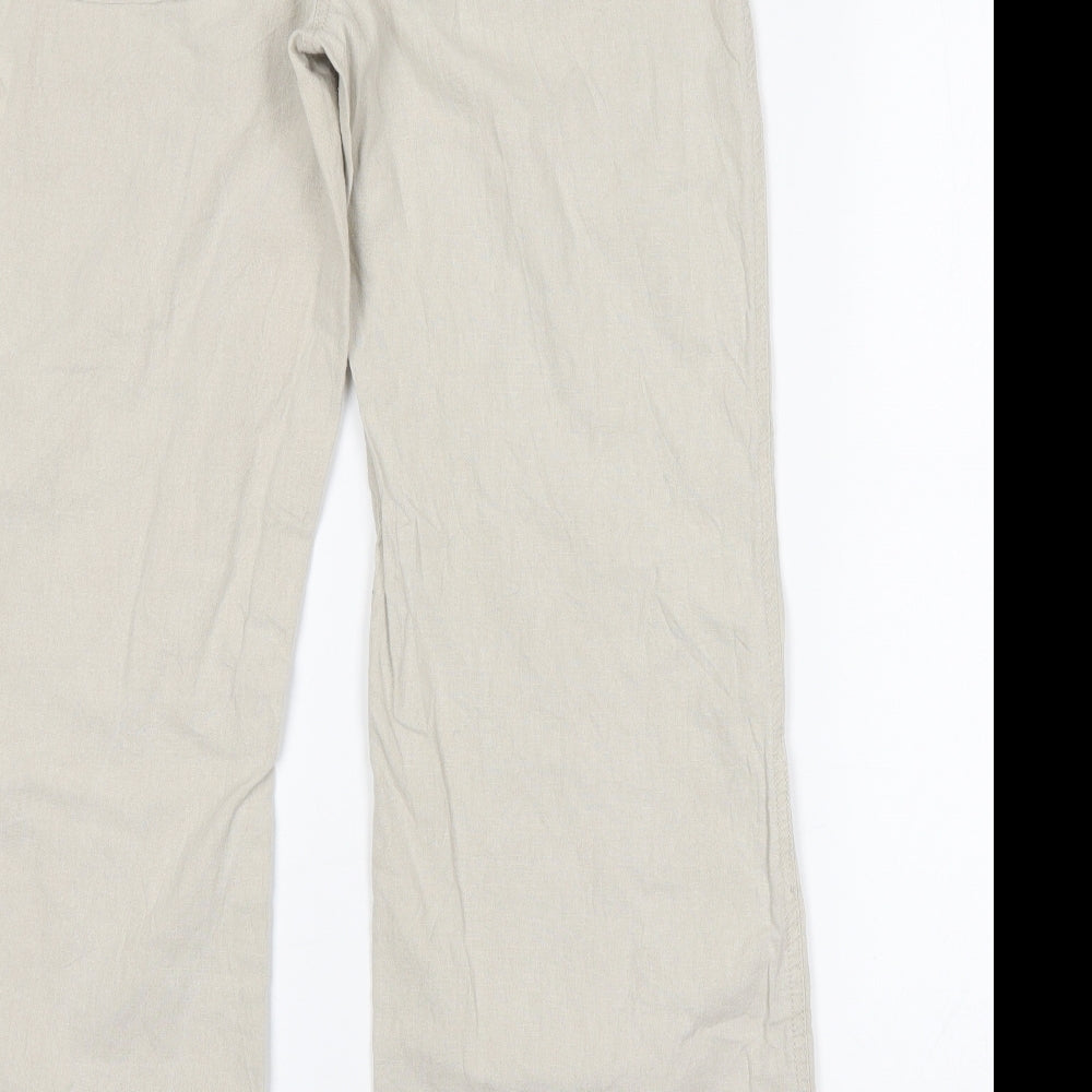 Papaya Womens Grey   Cargo Trousers Size 12 L30 in