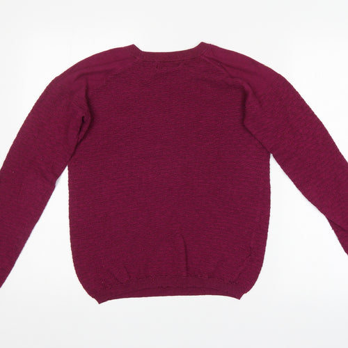 NEXT Womens Purple Argyle/Diamond  Pullover Jumper Size 8