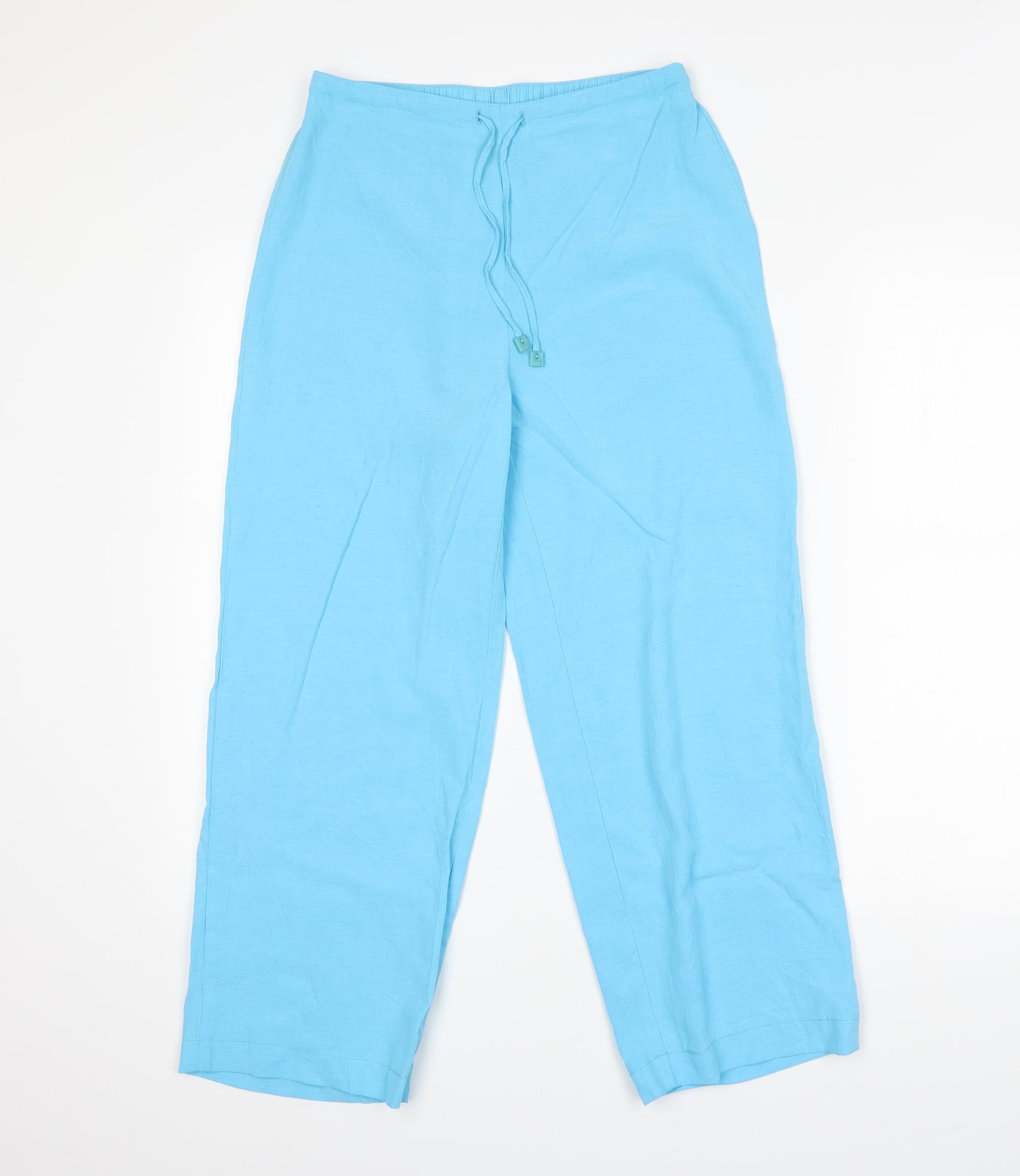 M&S Womens Blue   Bloomer Trousers Size 10 L26 in