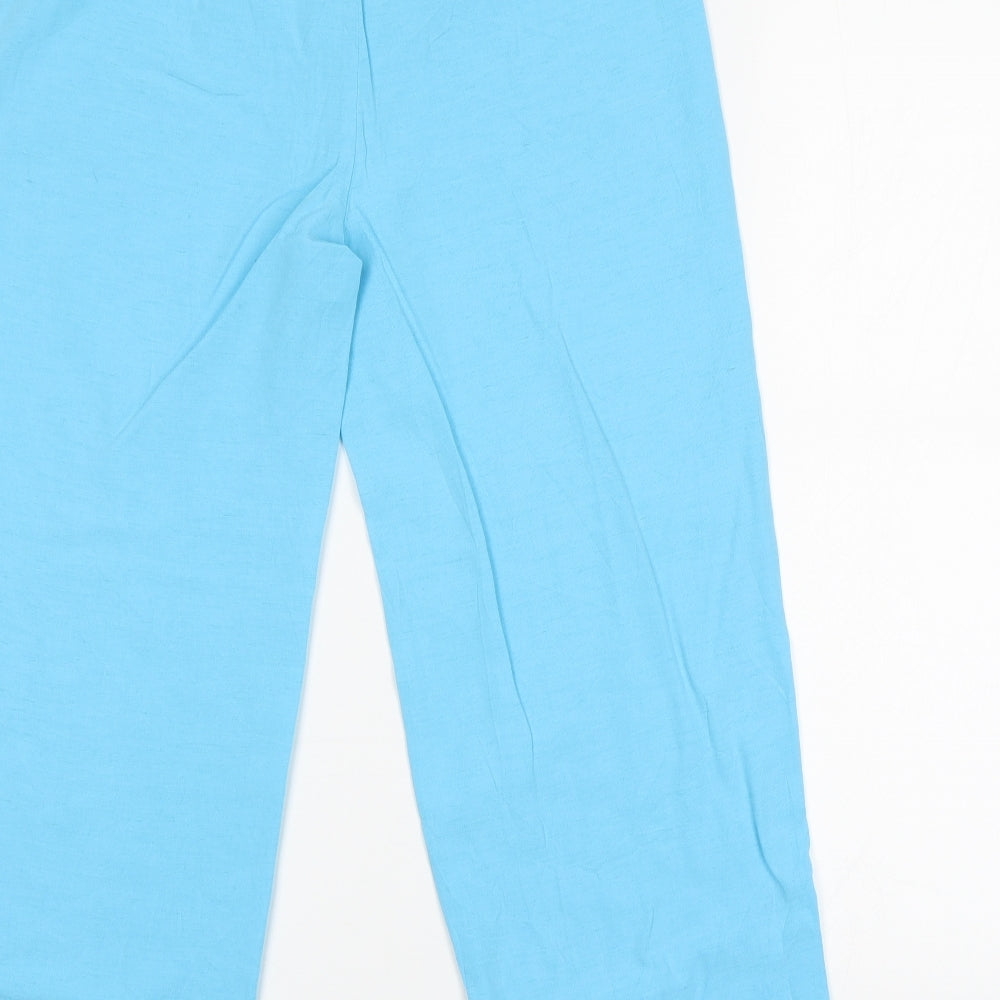 M&S Womens Blue   Bloomer Trousers Size 10 L26 in
