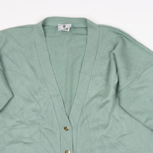 Preworn Womens Green   Cardigan Jumper