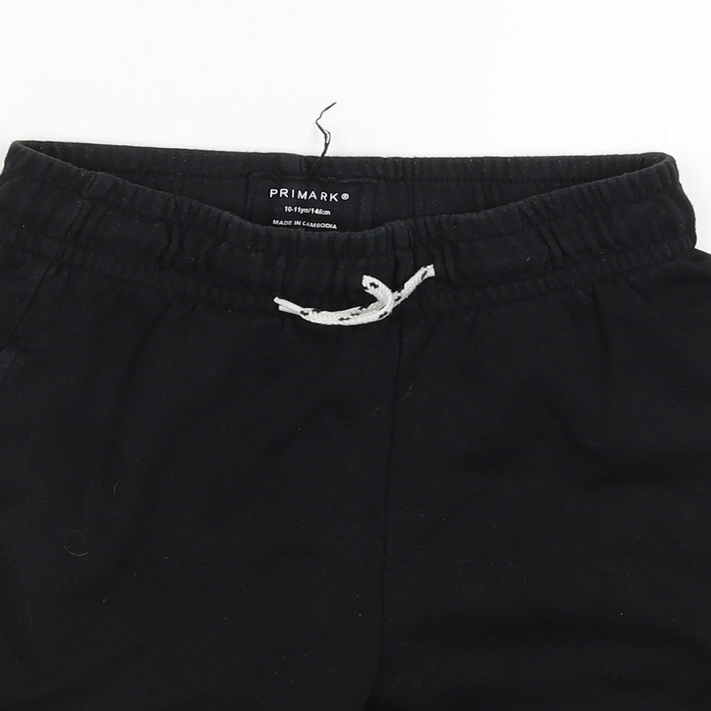Primark Boys Black   Sweat Shorts Size 10-11 Years
