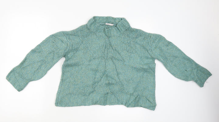 TU Womens Green Pullover Jumper Size M