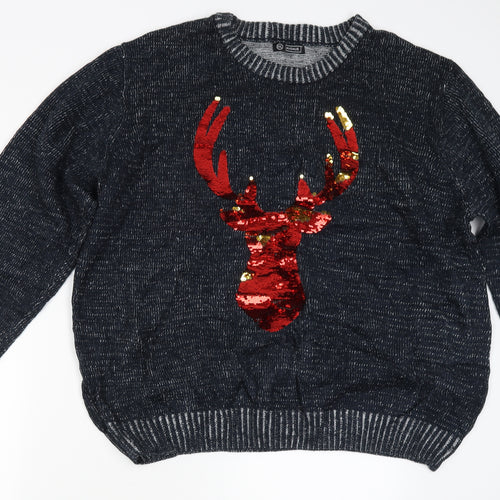 Avenue Womens Grey   Pullover Jumper Size 2XL  - Moose