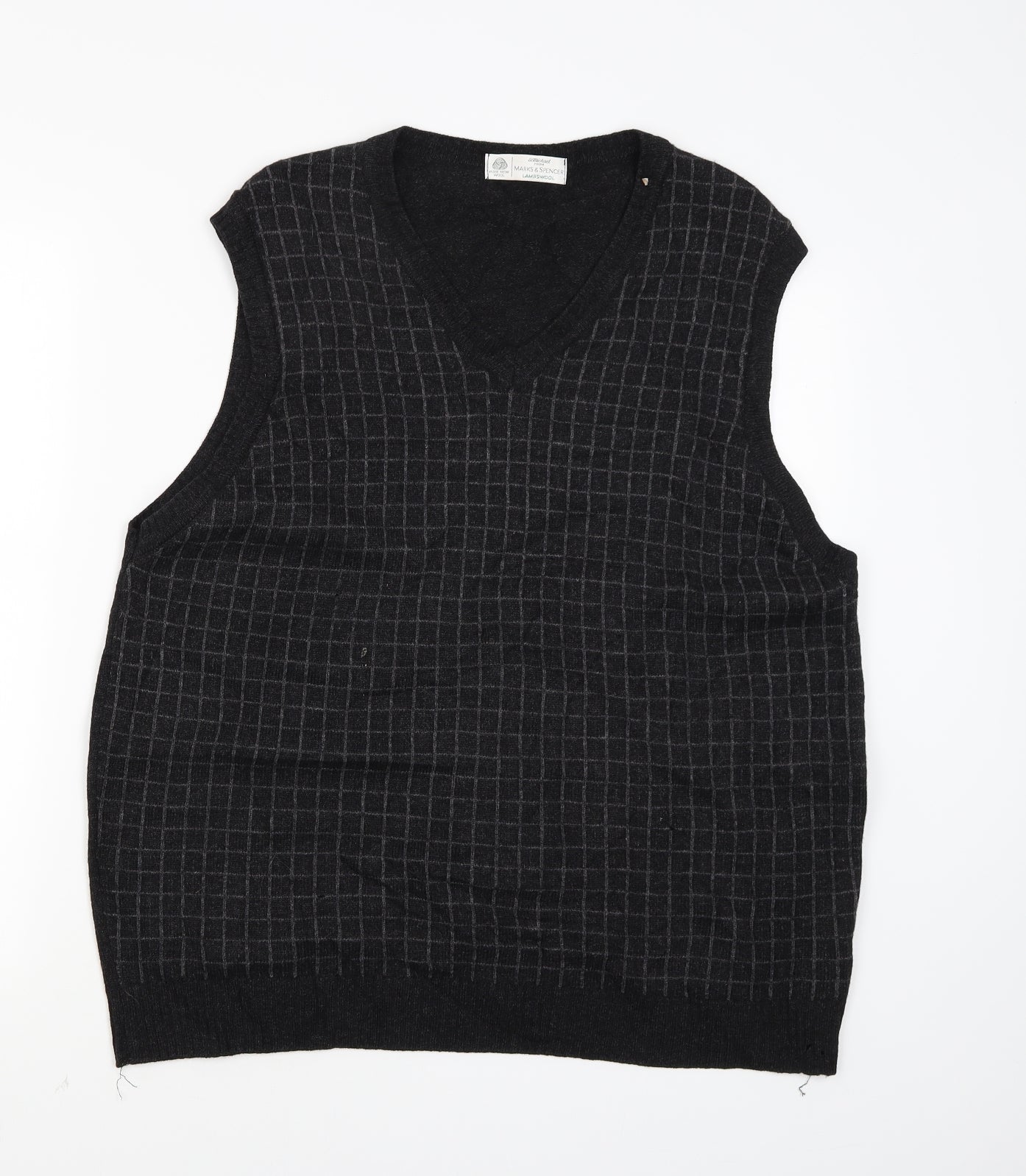 Marks and Spencer Mens Black   Pullover Jumper Size L