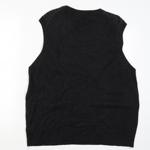 Marks and Spencer Mens Black   Pullover Jumper Size L