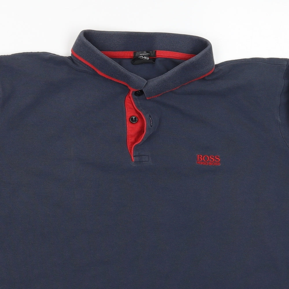 HUGO BOSS Mens Grey    T-Shirt Size L