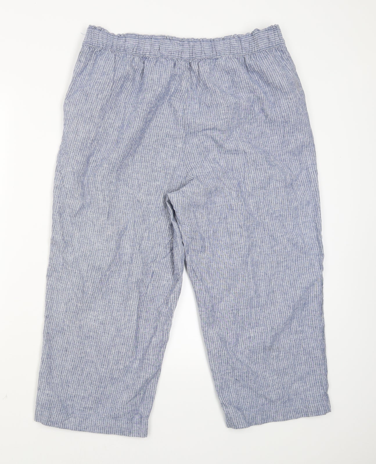 TU Womens Blue Striped  Jegging Trousers Size 18 L23 in