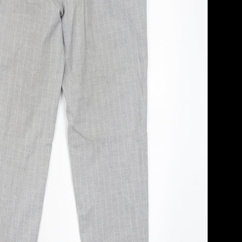 Berkshka Womens Grey Striped  Capri Trousers Size 38 L26 in