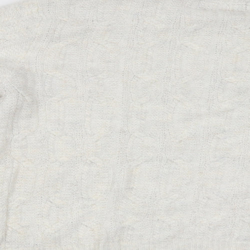 Maine Womens White   Pullover Jumper Size 12