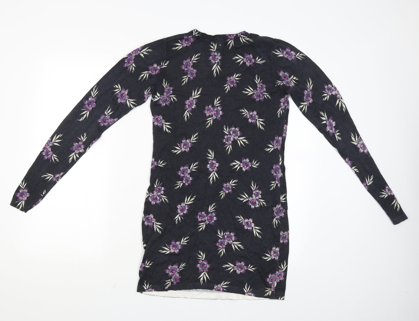 NEXT Womens Blue Floral  Pullover Jumper Size 10