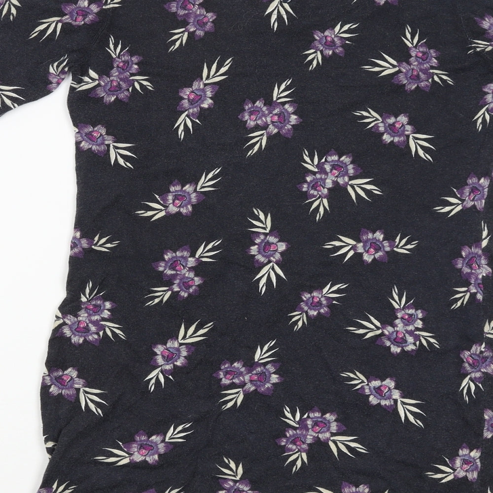 NEXT Womens Blue Floral  Pullover Jumper Size 10