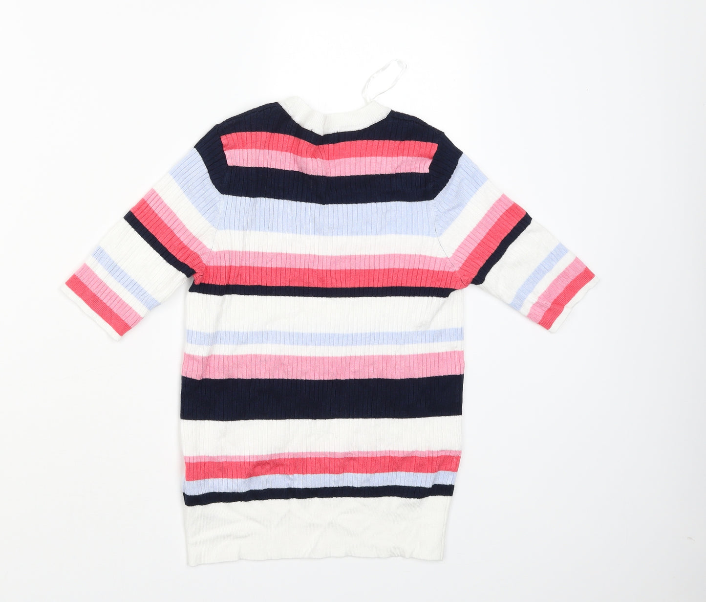 M&S Womens Multicoloured Striped  Pullover Jumper Size 12