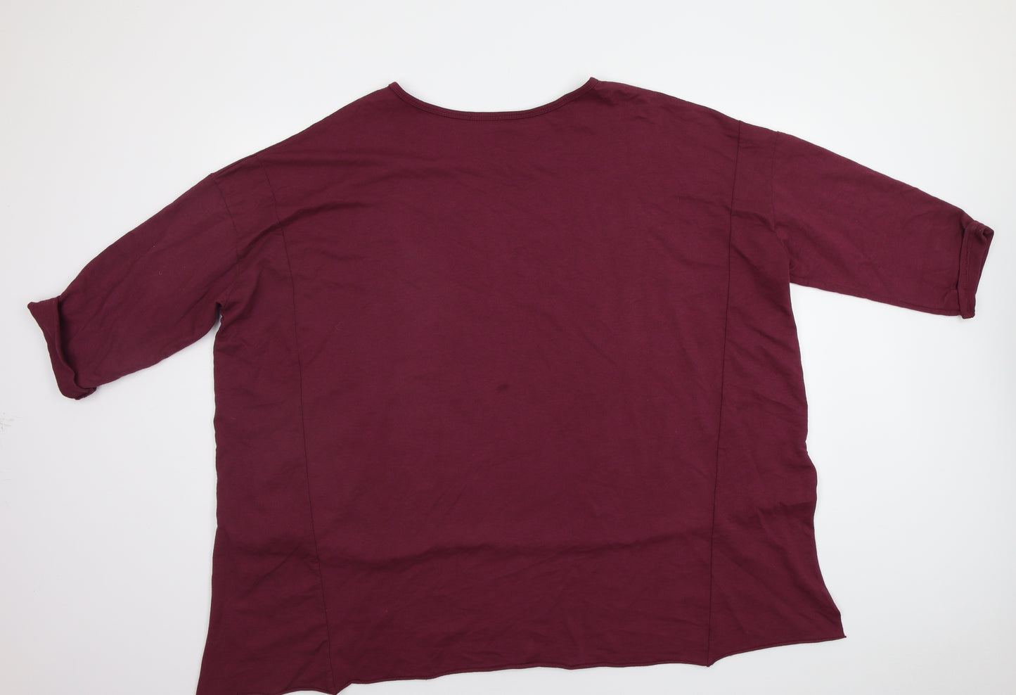 Made in Italy Womens Purple   Pullover Sweatshirt Size 3XL  - Star