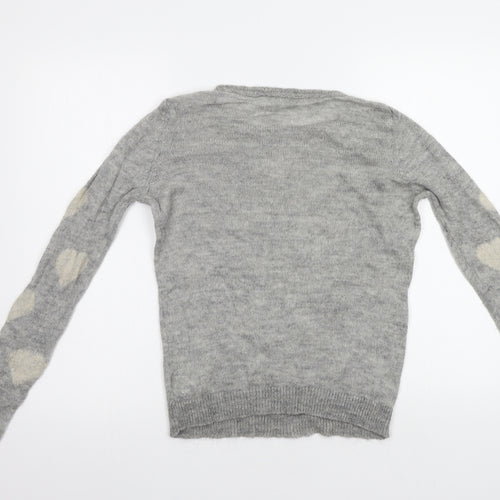 Dorothy Perkins Womens Grey  Knit Pullover Jumper Size 12