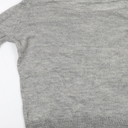 Dorothy Perkins Womens Grey  Knit Pullover Jumper Size 12