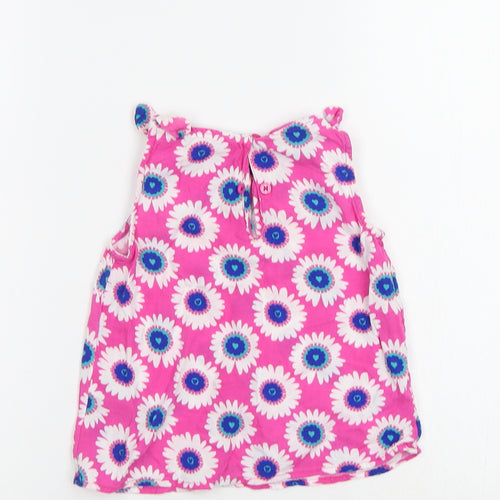 M&S Girls Pink Floral  A-Line  Size 2-3 Years
