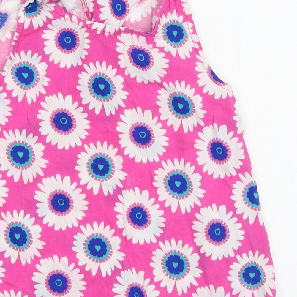 M&S Girls Pink Floral  A-Line  Size 2-3 Years