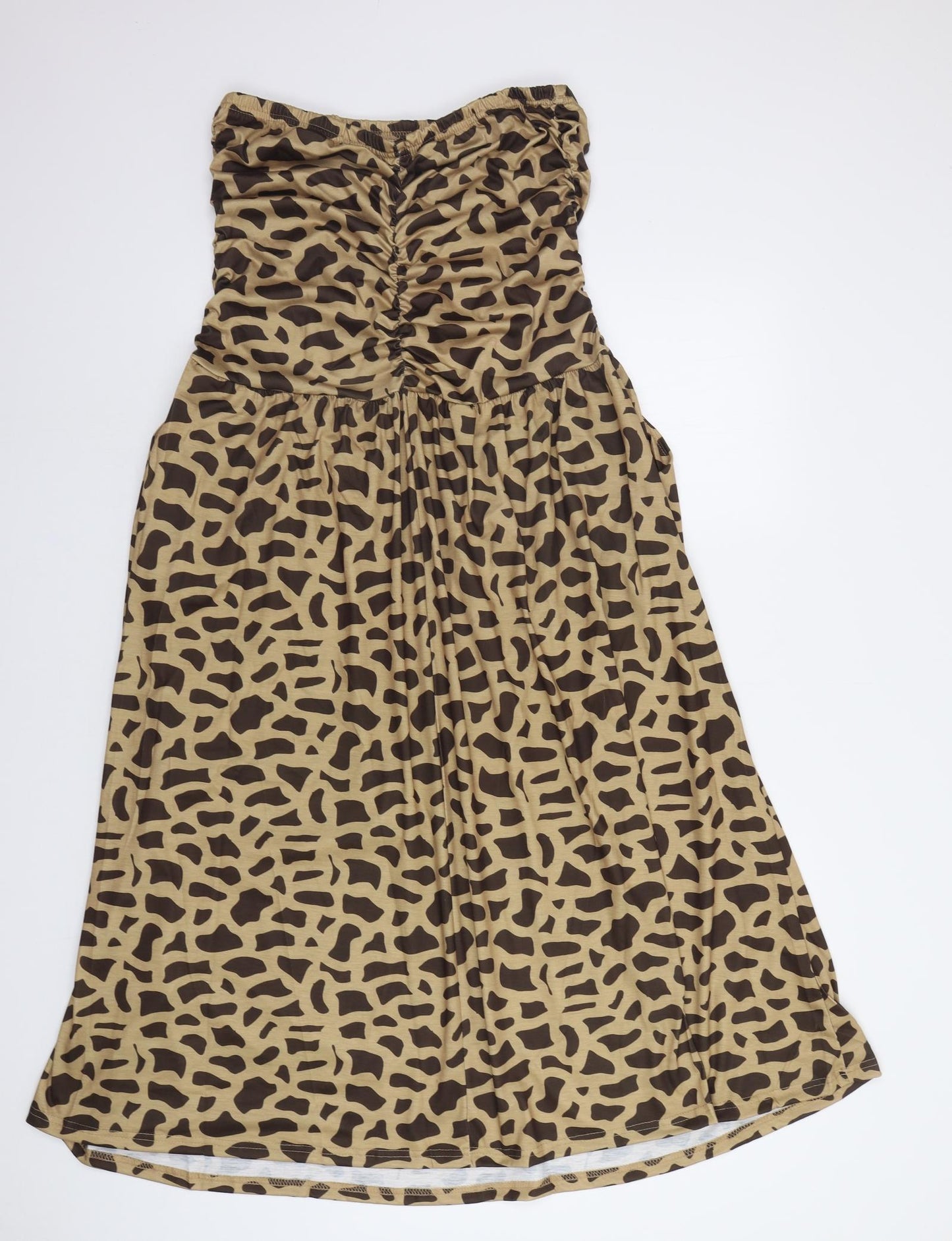 Preworn Womens Brown Animal Print  A-Line  Size M