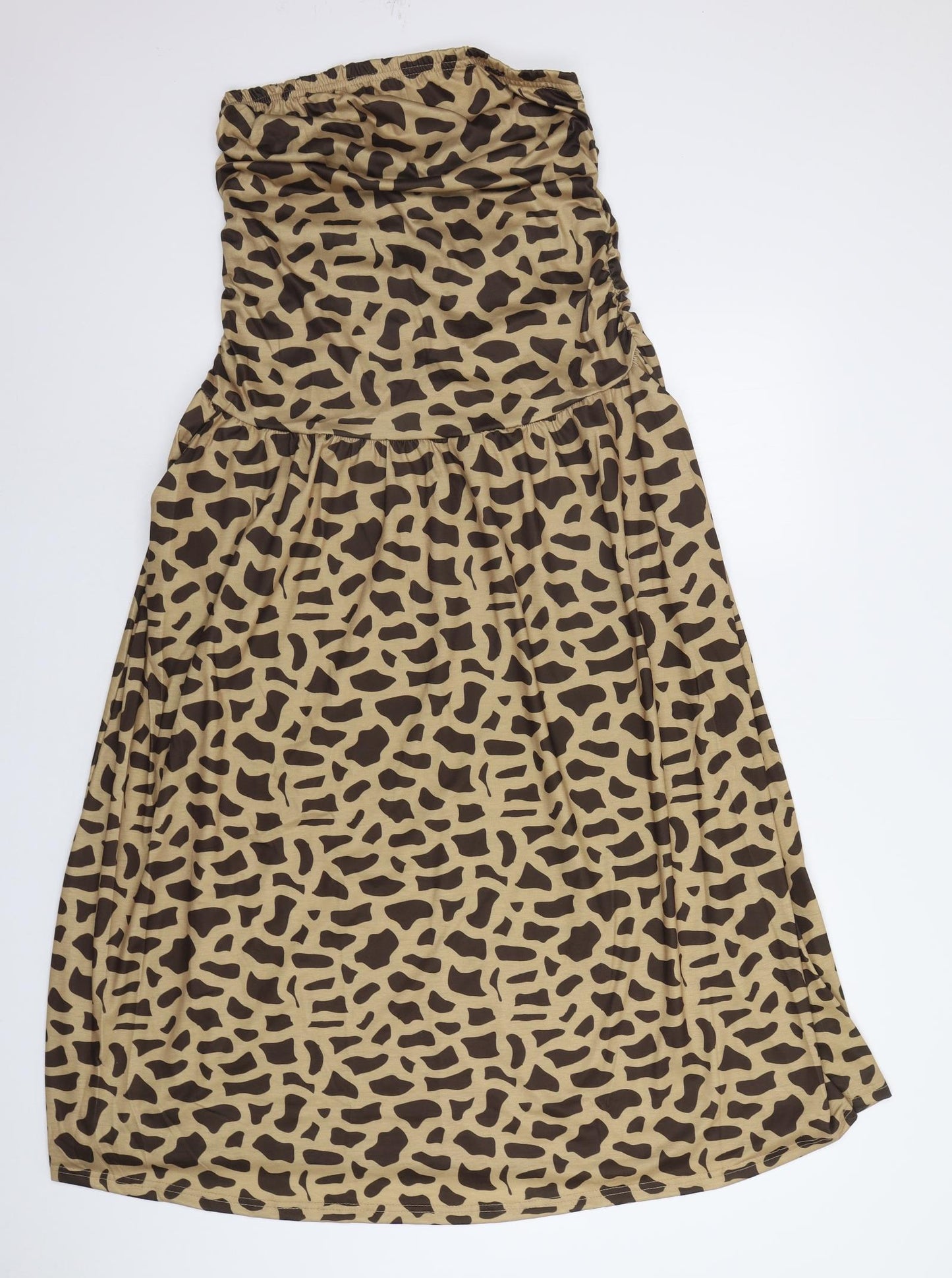 Preworn Womens Brown Animal Print  A-Line  Size M