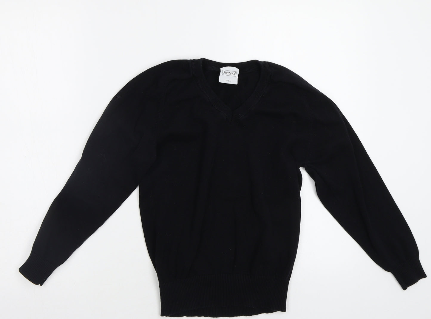 Performa Girls Black   Pullover Jumper Size 9-10 Years
