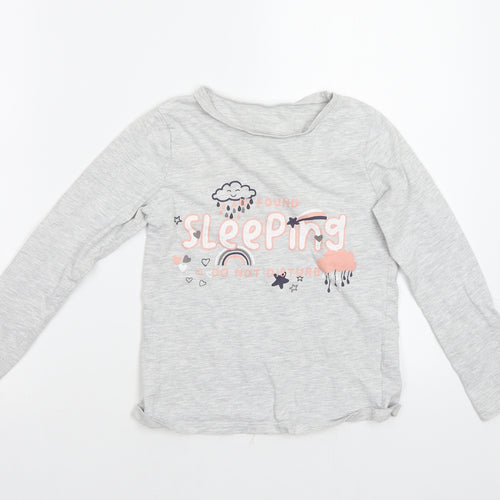 George Girls Grey   Top Pyjama Top Size 8-9 Years