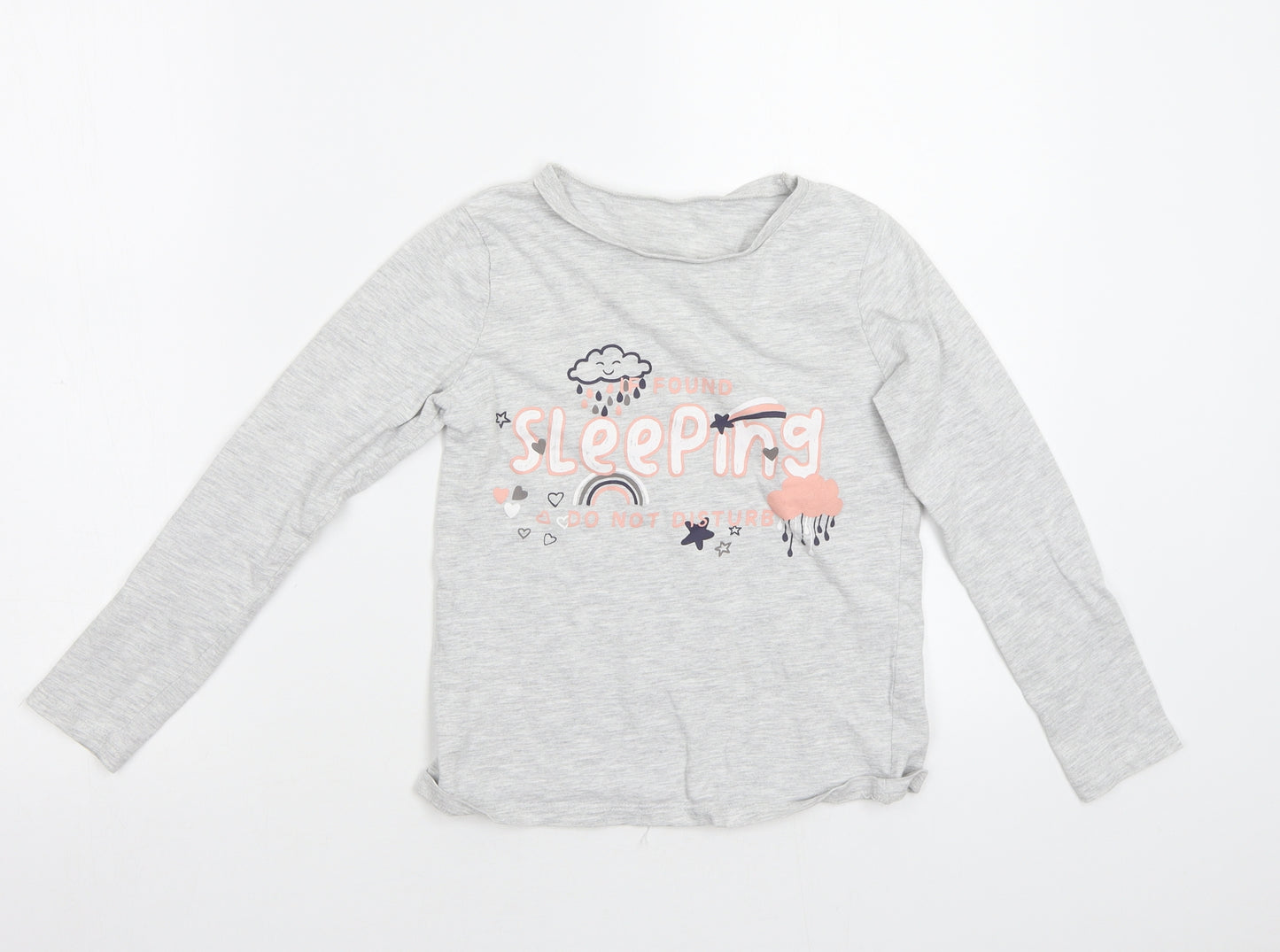 George Girls Grey   Top Pyjama Top Size 8-9 Years