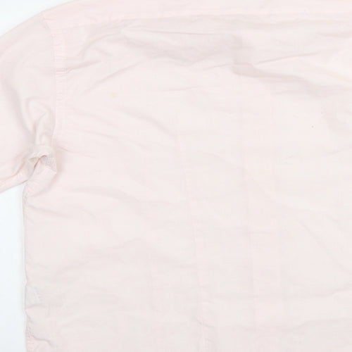 Guide London Mens Pink    Dress Shirt Size L