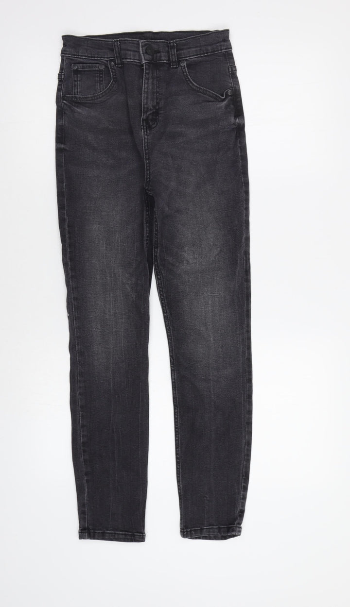 TU Girls Black  Damask Skinny Jeans Size 12 Years