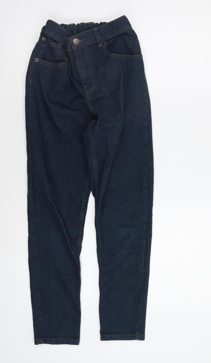 F&F Girls Blue  Denim Straight Jeans Size 11 Years