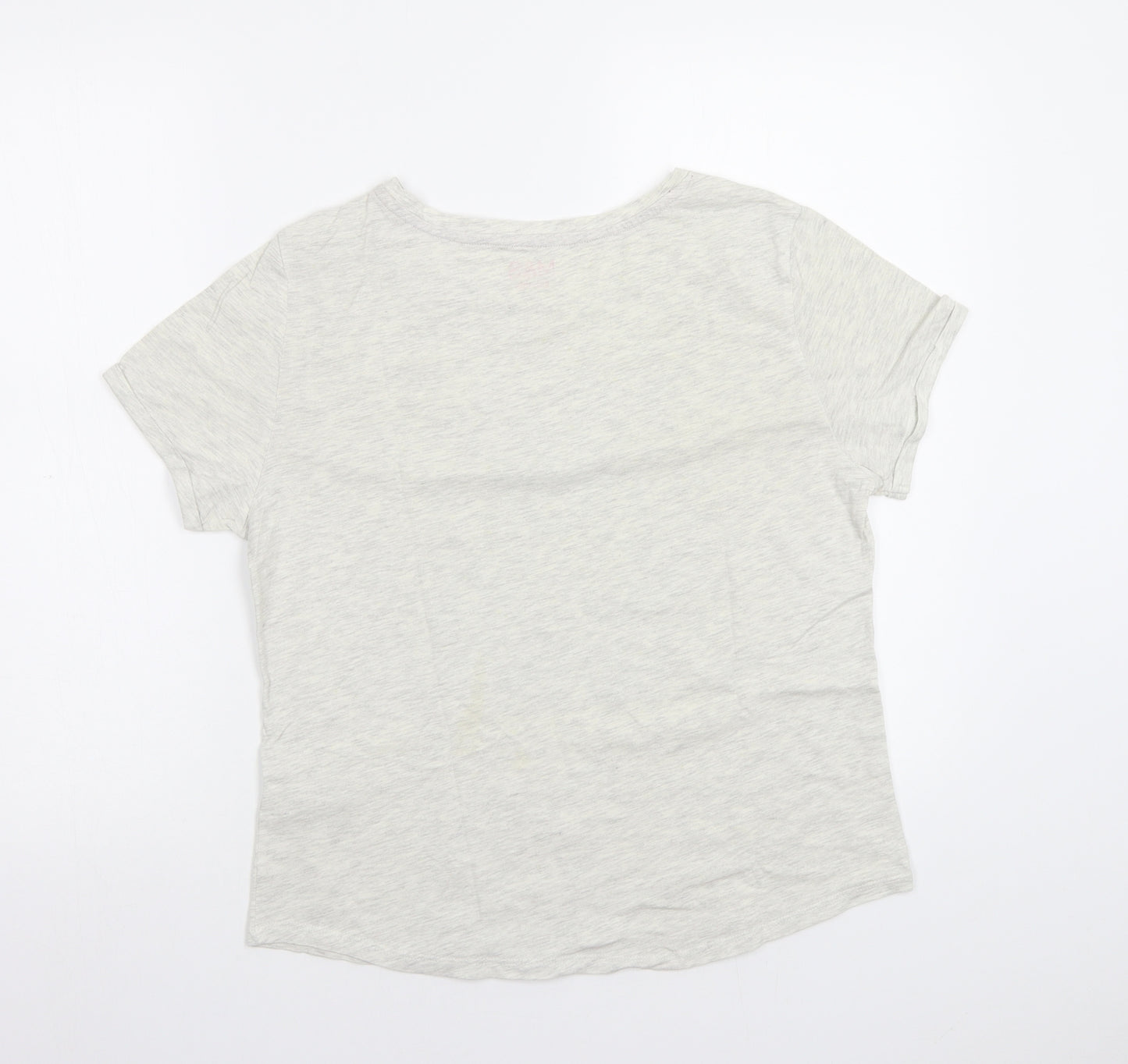 M&S Womens Grey   Top Pyjama Top Size 12  - Xmas