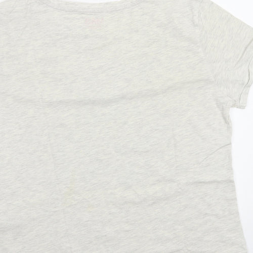 M&S Womens Grey   Top Pyjama Top Size 12  - Xmas