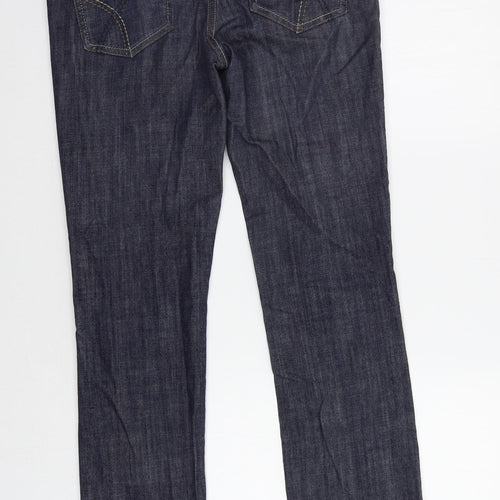 NEXT Womens Blue  Denim Straight Jeans Size 8 L29 in