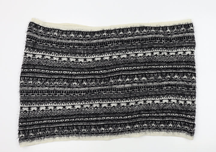 H&M Womens Black Striped Shawl/Wrap