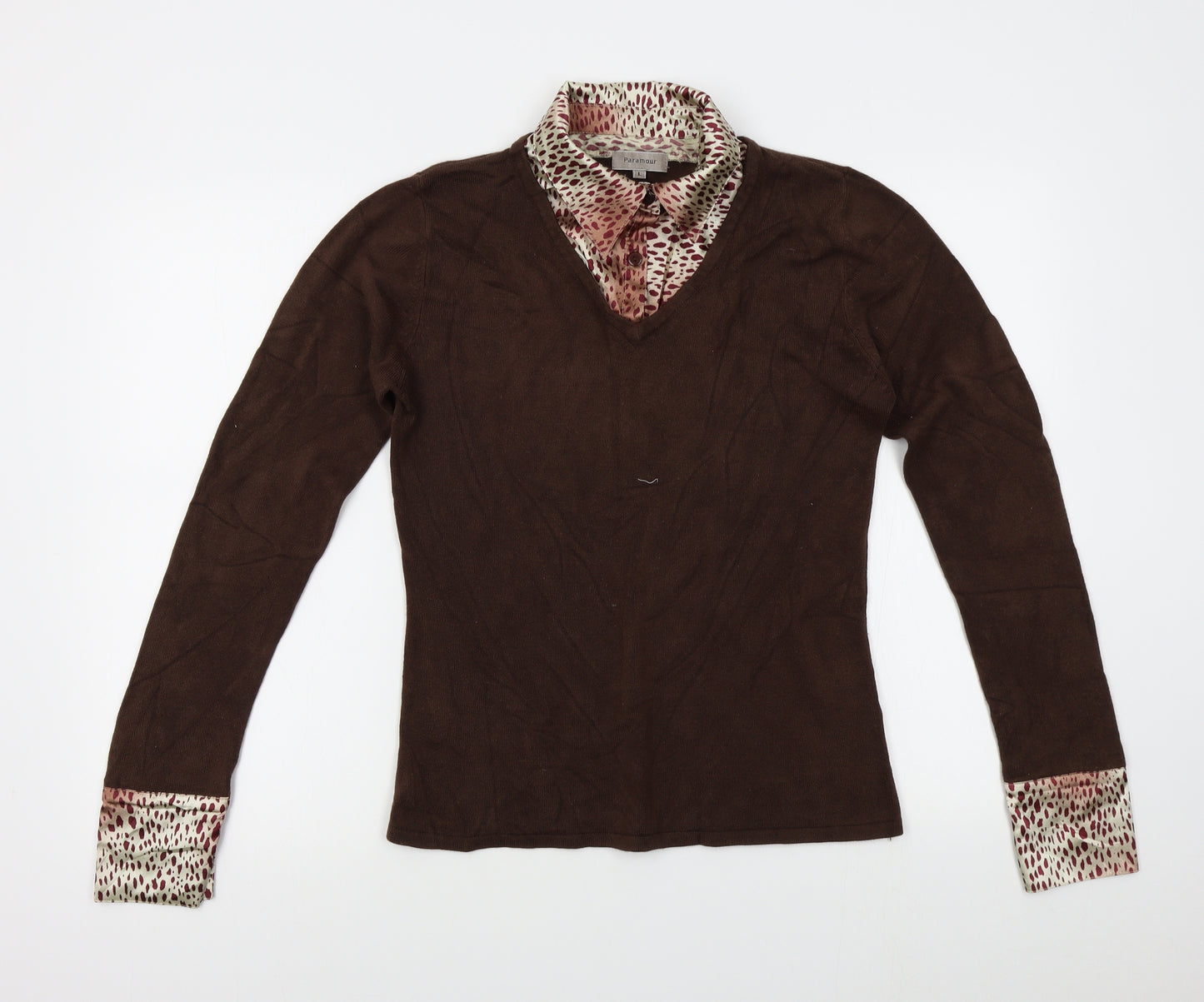 Paramour Womens Brown   Pullover Jumper Size L