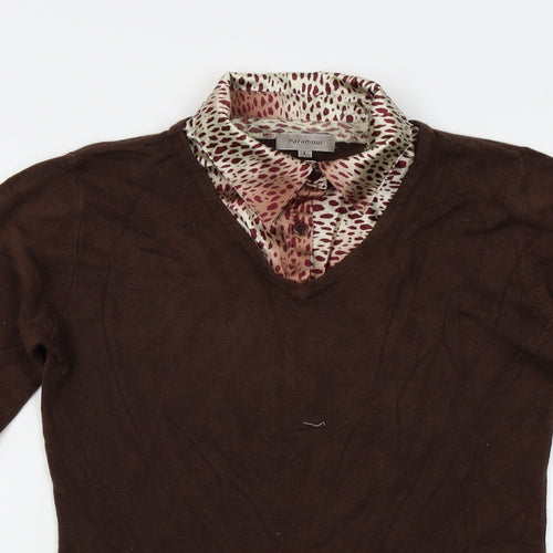 Paramour Womens Brown   Pullover Jumper Size L