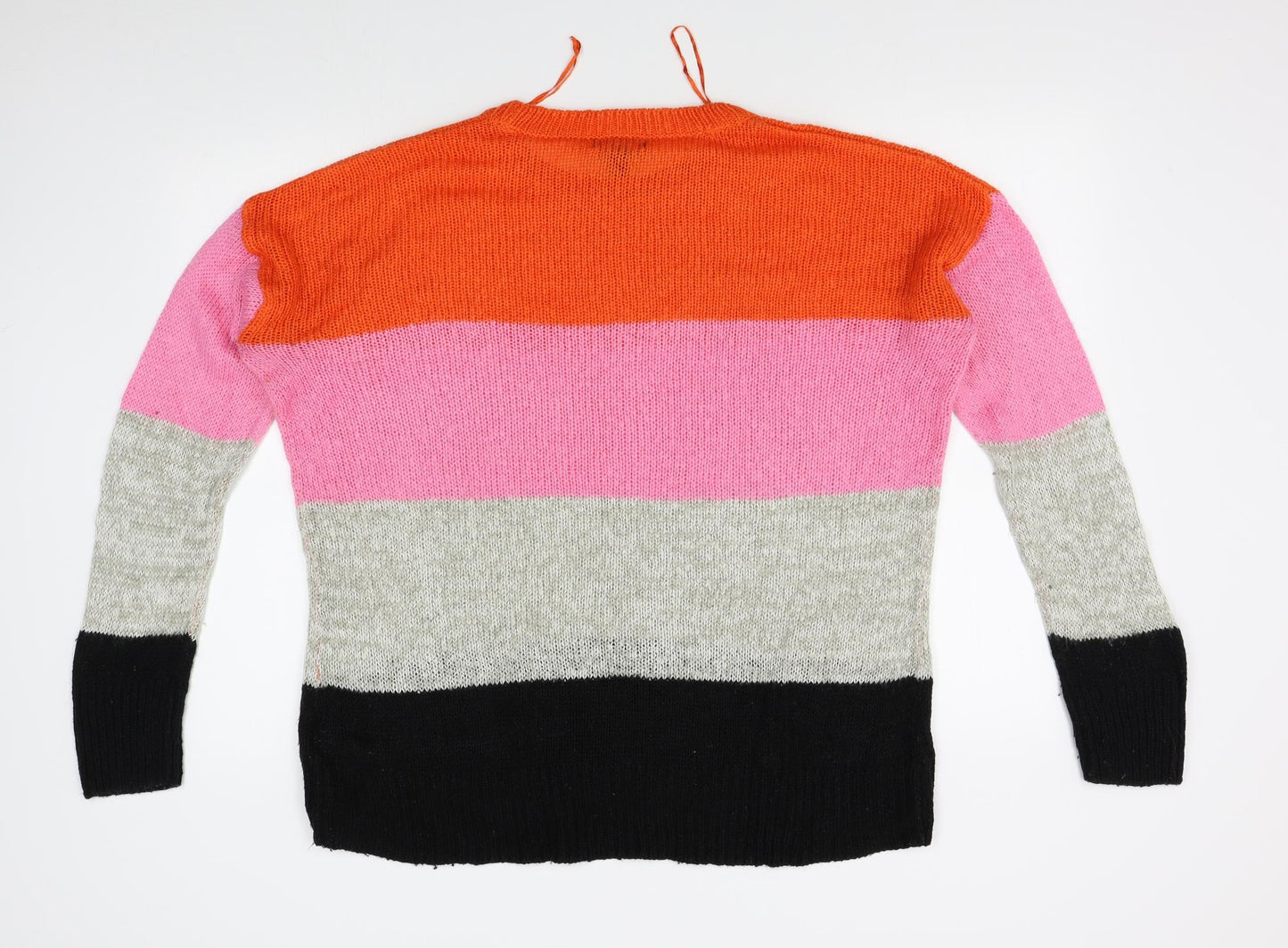 New Look Womens Multicoloured Striped  Pullover Jumper Size L