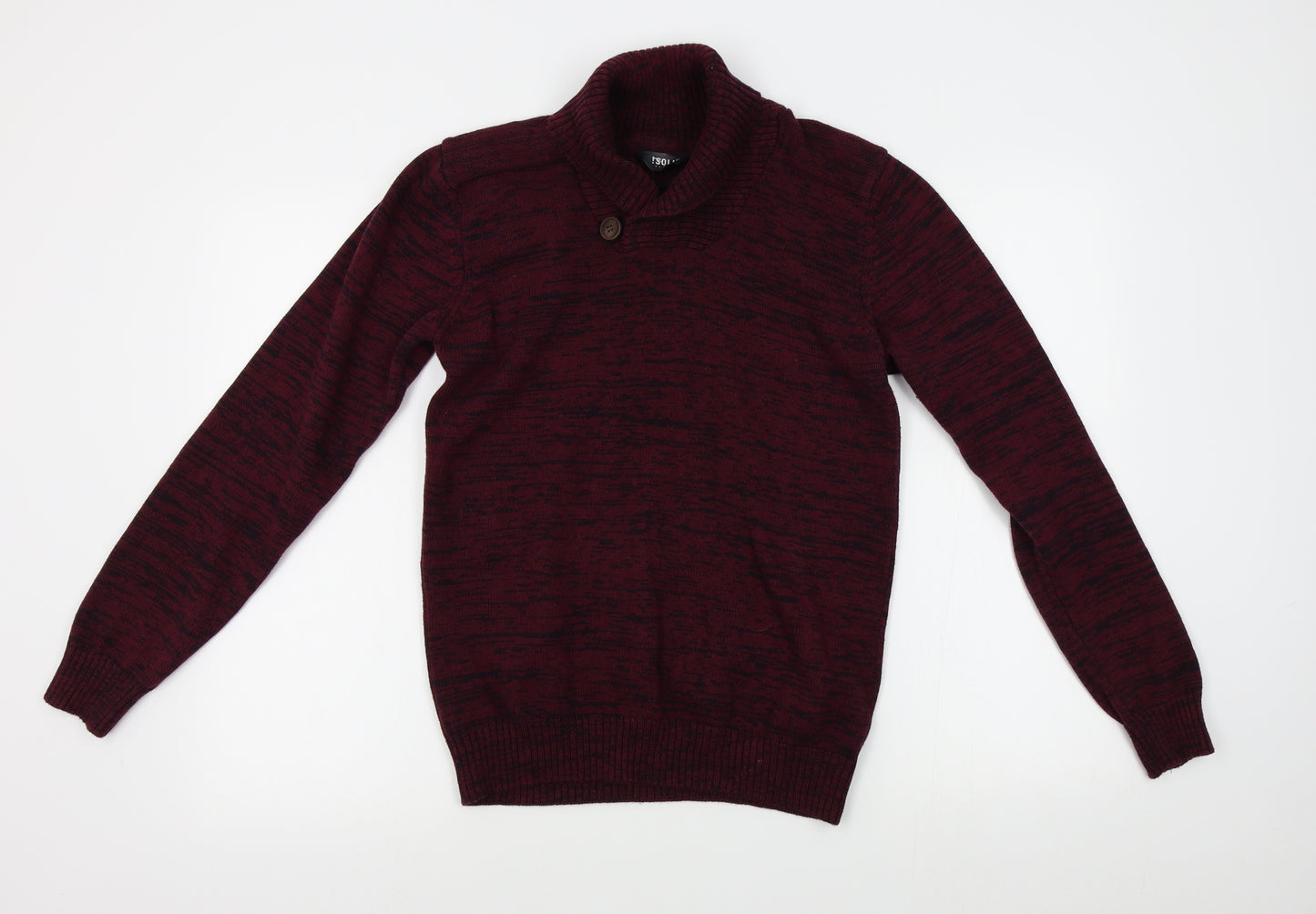solid Womens Red   Pullover Jumper Size M