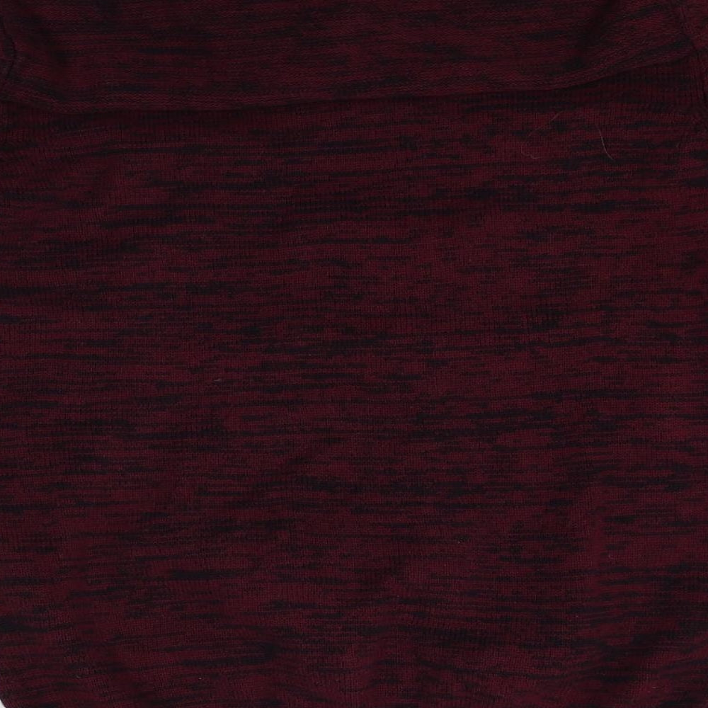 solid Womens Red   Pullover Jumper Size M