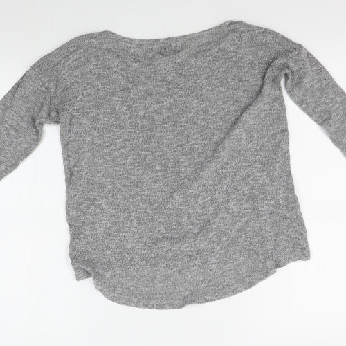 Miss Fiori Womens Grey   Cardigan Jumper Size 14