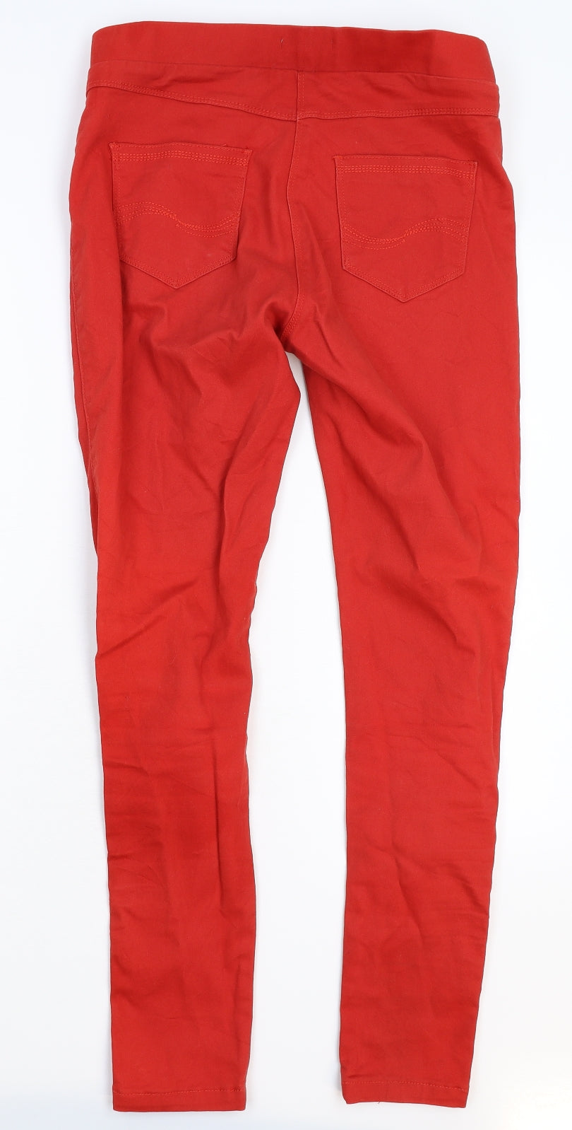 TU Womens Red  Denim Jegging Jeans Size 12 L28 in