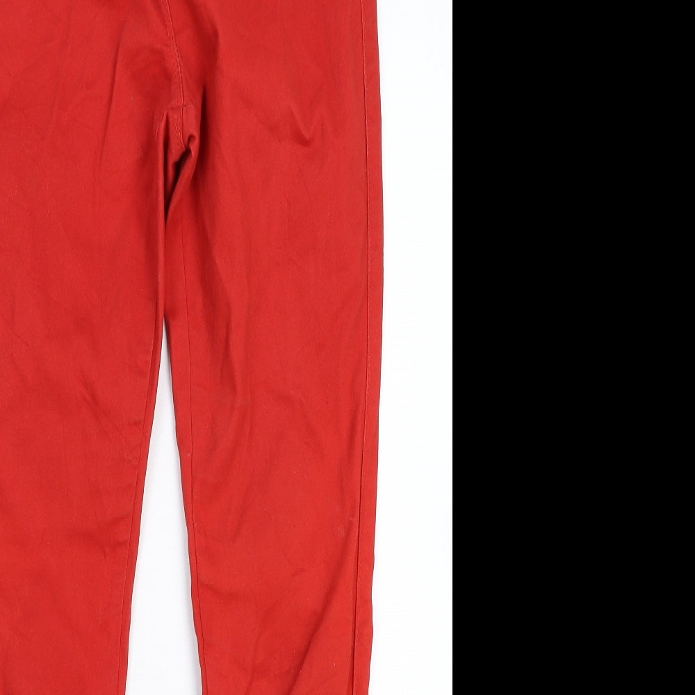 TU Womens Red  Denim Jegging Jeans Size 12 L28 in