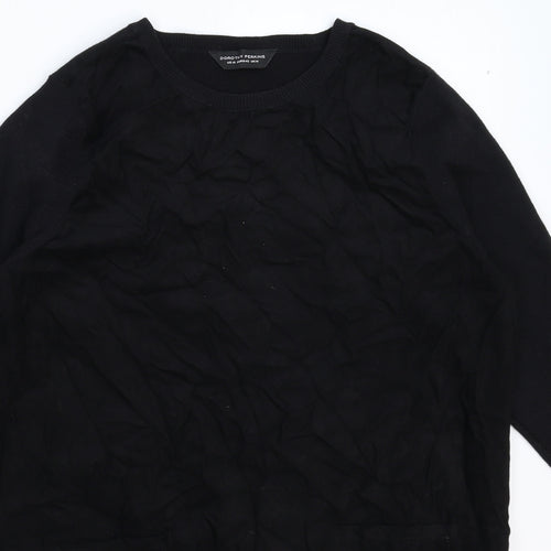 Dorothy Perkins Womens Black   Jumper Dress  Size 14