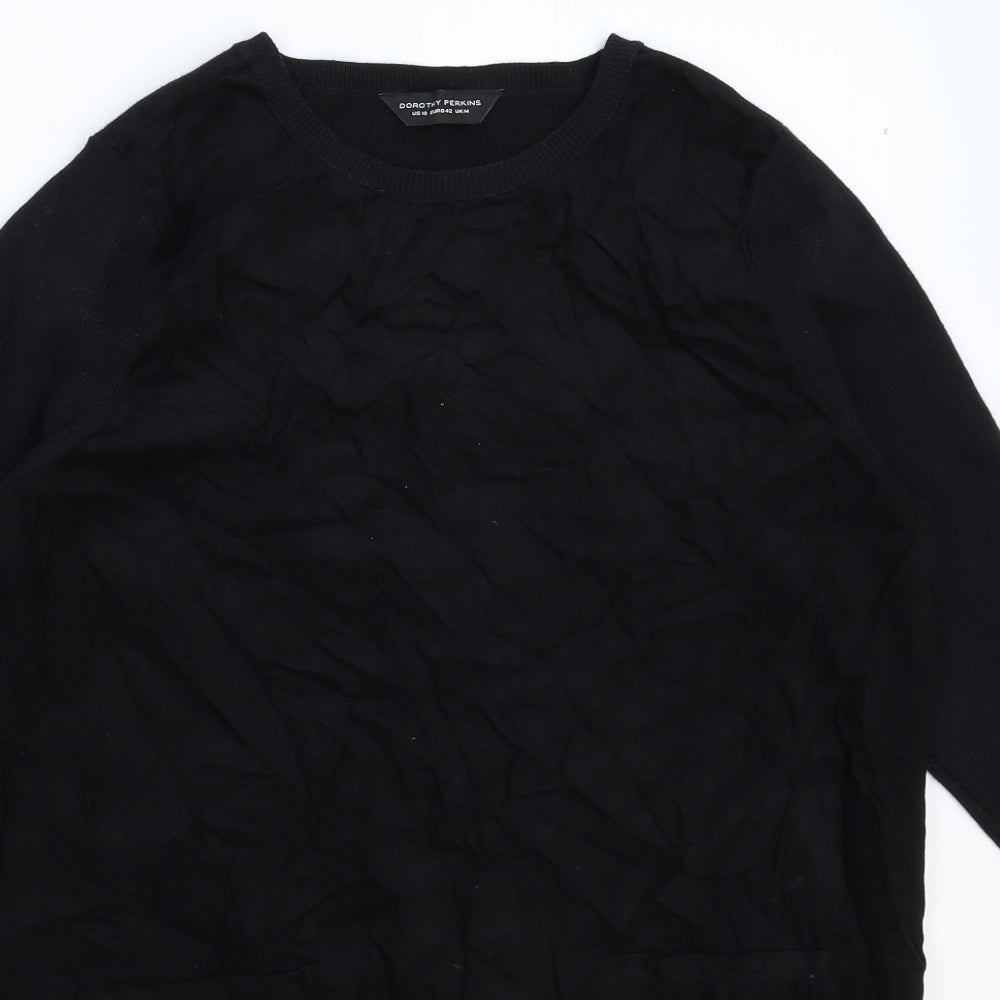 Dorothy Perkins Womens Black   Jumper Dress  Size 14