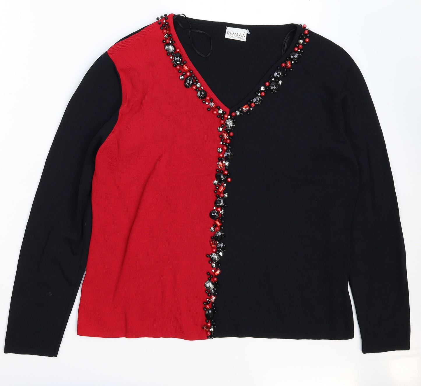 Roman Womens Multicoloured  Knit Pullover Jumper Size XL