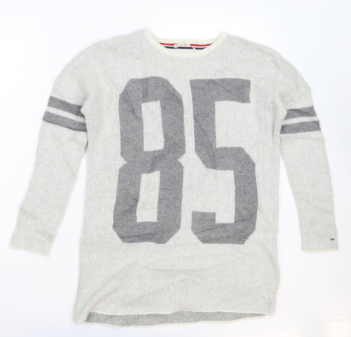 Tommy Hilfiger Womens Grey  Knit Pullover Jumper Size XS  - Oversized