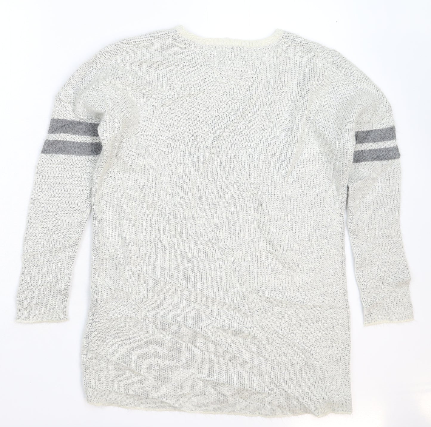 Tommy Hilfiger Womens Grey  Knit Pullover Jumper Size XS  - Oversized