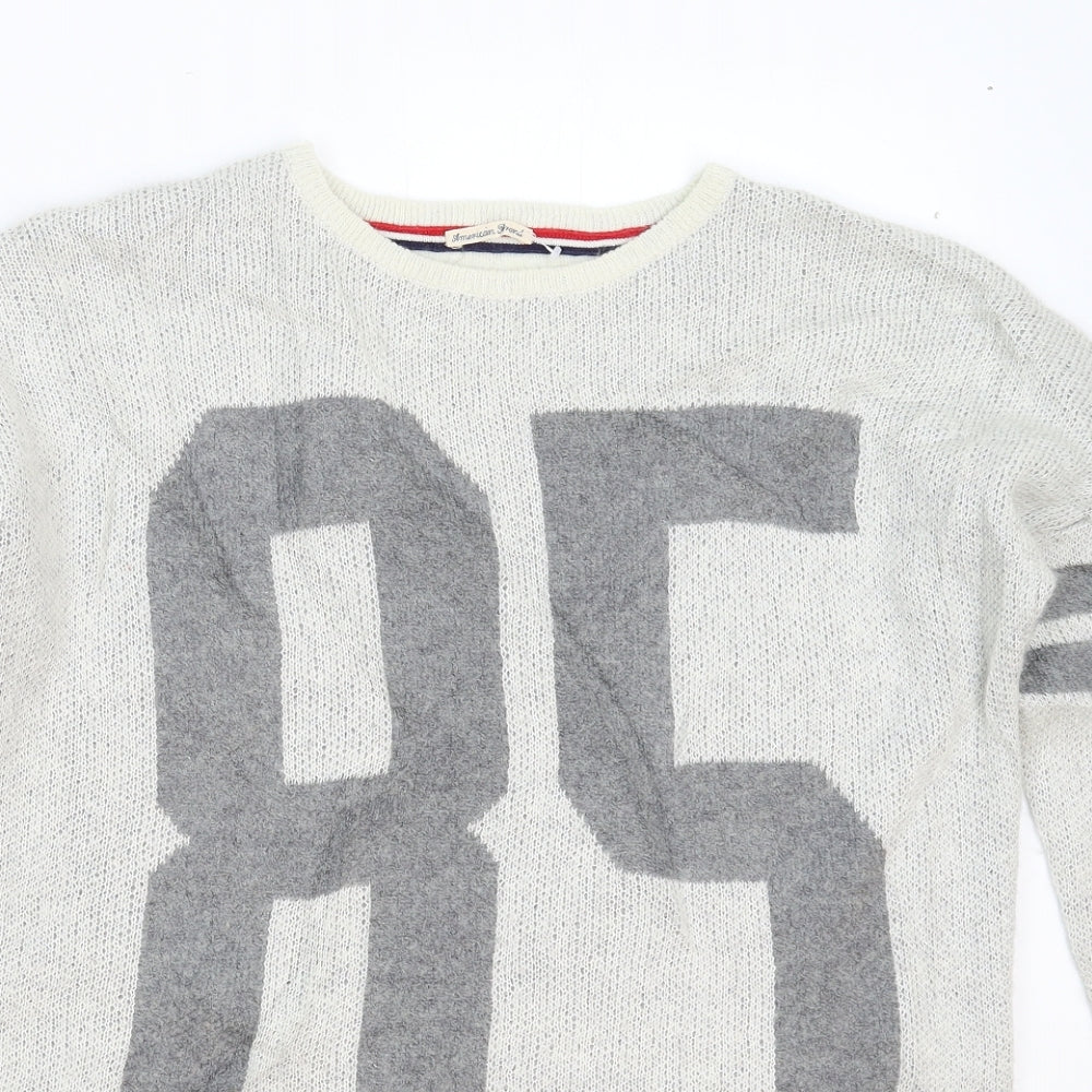 Tommy Hilfiger Womens Grey  Knit Pullover Jumper Size XS  - Oversized