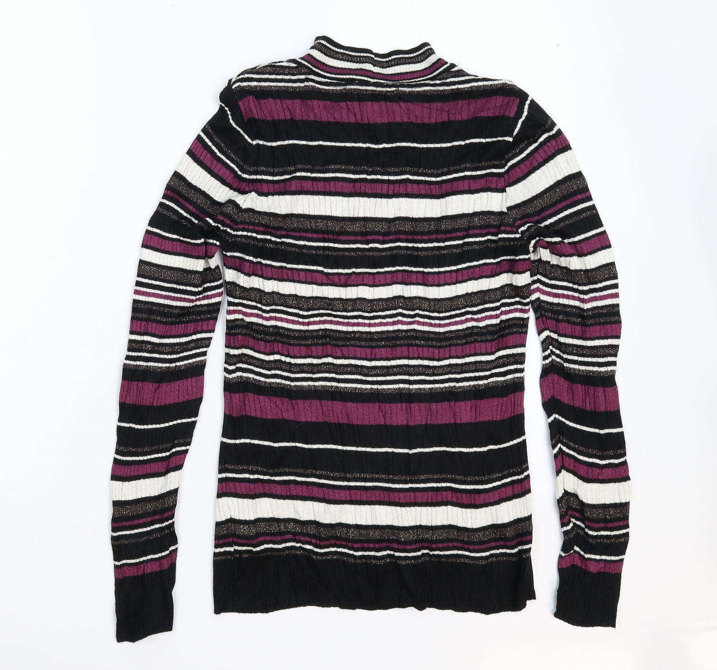 George Womens Multicoloured Striped Knit Pullover Jumper Size 14